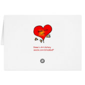 Red Butterfly Crate Label - Card (Back Horizontal)