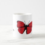 Red Butterfly Drawing Coffee Mug at Zazzle