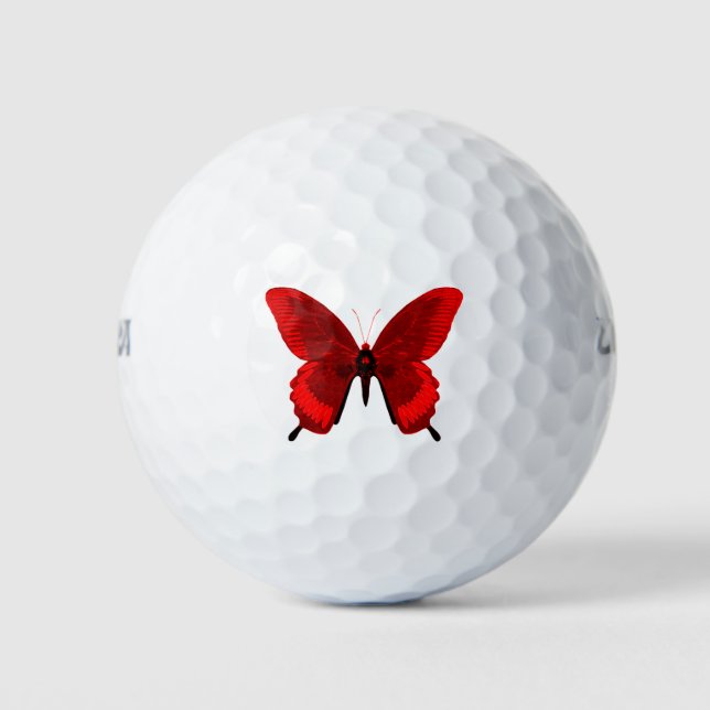 Red Butterfly Golf Balls (Front)