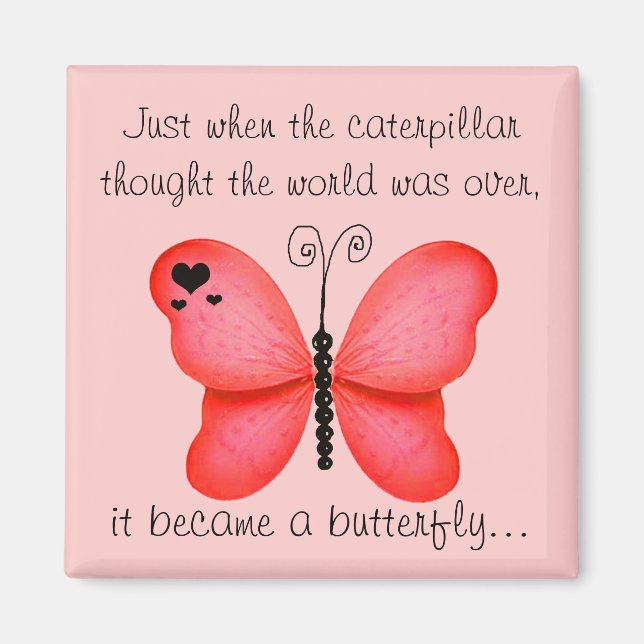 Red Butterfly Magnet (Front)