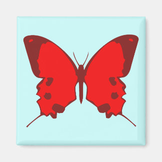 Red Butterfly Magnet