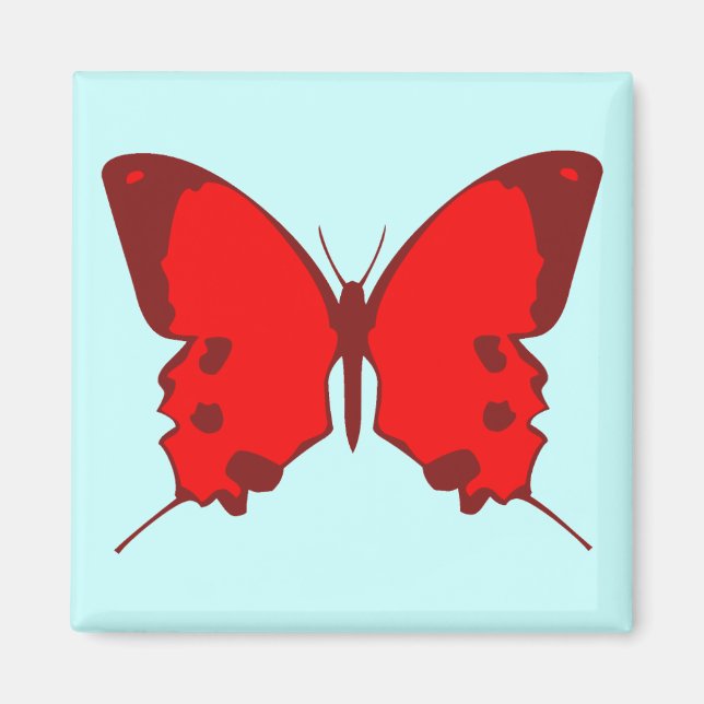 Red Butterfly Magnet (Front)