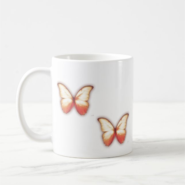 Red Butterfly Mug (Left)