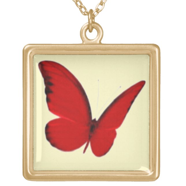 Red Butterfly Necklace (Front)