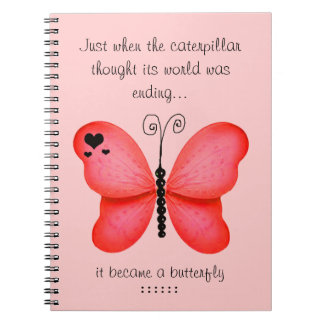 Red Butterfly Notebook