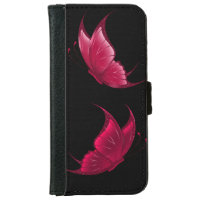 Red Butterfly Wallet Case
