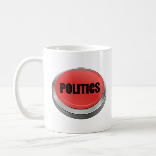 Red Button _ Politics  Coffee Mug