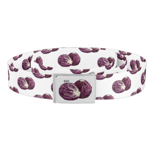 Red cabbage cartoon illustration belt