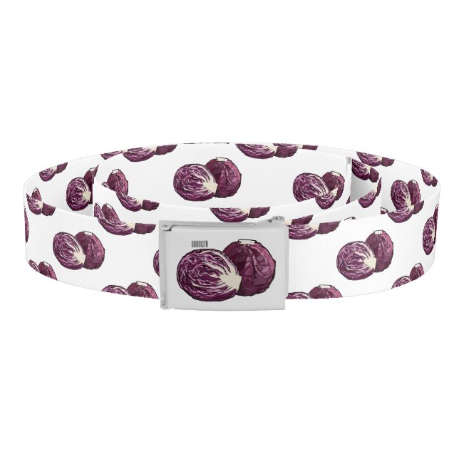 Red cabbage cartoon illustration  belt (Coil)