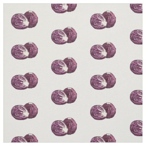 Red cabbage cartoon illustration fabric