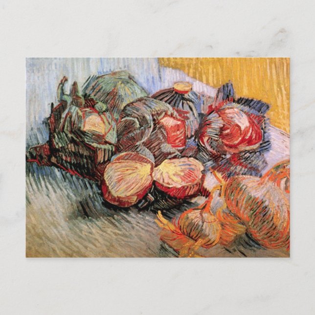 Red Cabbages and Onions by van Gogh Postcard (Front)