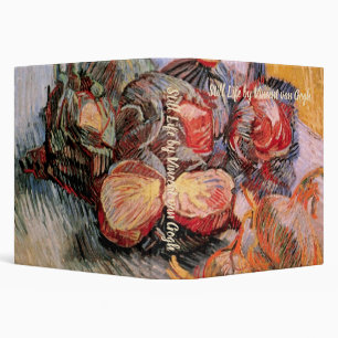 Red Cabbages and Onions by Vincent van Gogh 3 Ring Binder