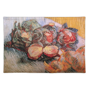Red Cabbages and Onions by Vincent van Gogh Cloth Placemat