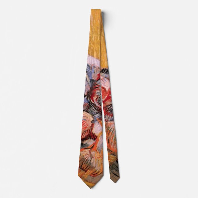 Red Cabbages and Onions by Vincent van Gogh Neck Tie (Front)