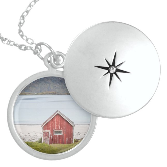 Red Cabin Ramberg Lofoten Locket Necklace (Front)