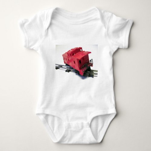 Red Caboose Baby Bodysuit