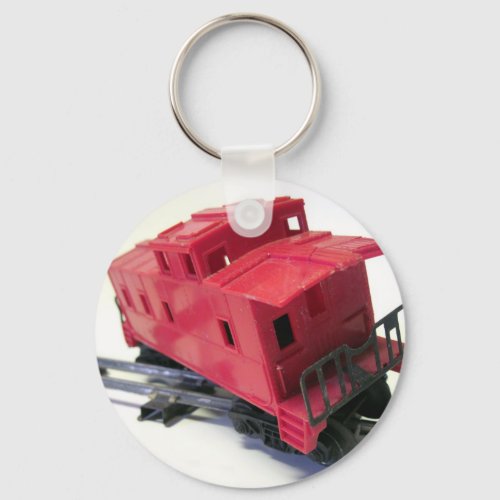 Red Caboose Keychain