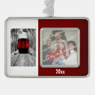 Red Caboose Victorian Steam Train Ornament