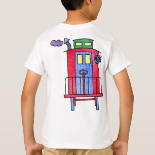 Red Caboose Wave Bye Bye T-Shirt