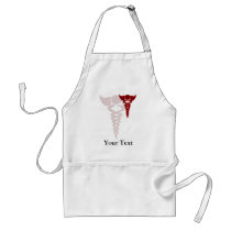 red caduceus medical gifts adult apron