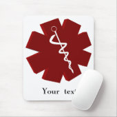 red caduceus medical gifts mouse pad (With Mouse)