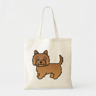 Red Cairn Terrier Cute Cartoon Dog Tote Bag