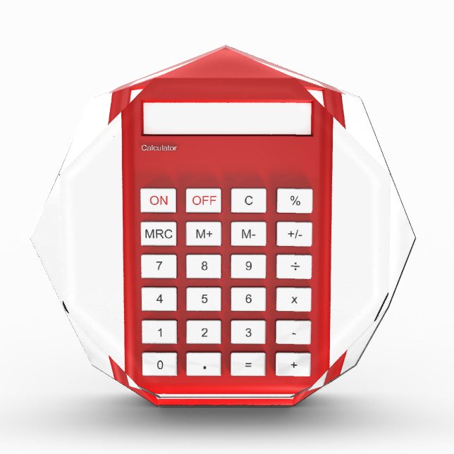 Red calculator calculator award (Front)