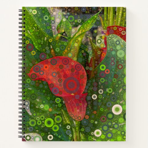 Red Calla Lily Notebook