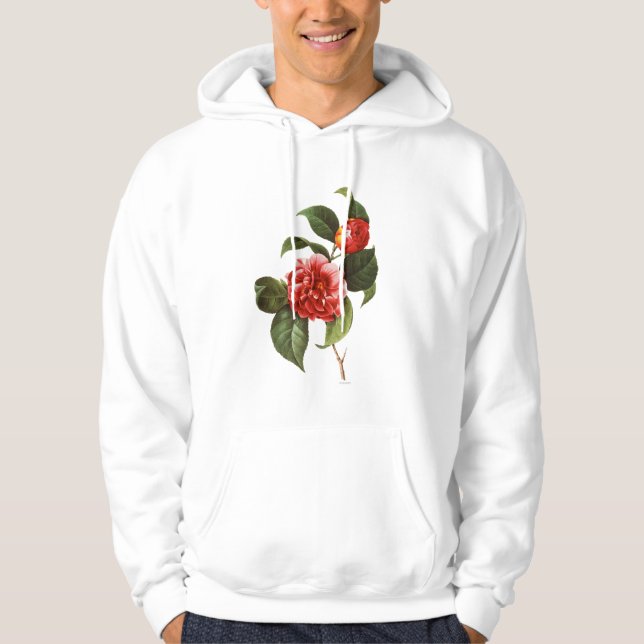 Red Camellia, 1833 Hoodie (Front)