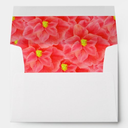 Red camellia watercolor occasion envelopes