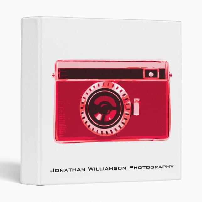 Red Camera Photography Business Binder (Front/Spine)