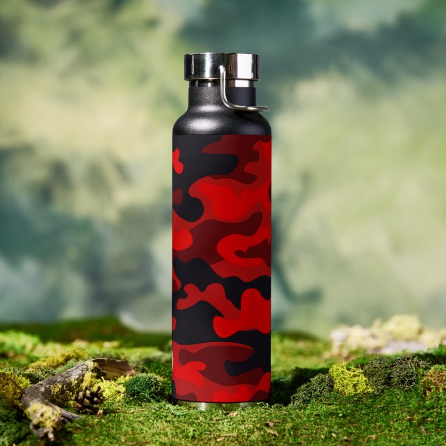 Red Camo #2 Thor Copper Infused  Water Bottle (Outdoor)