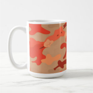 Red camo coffee mug