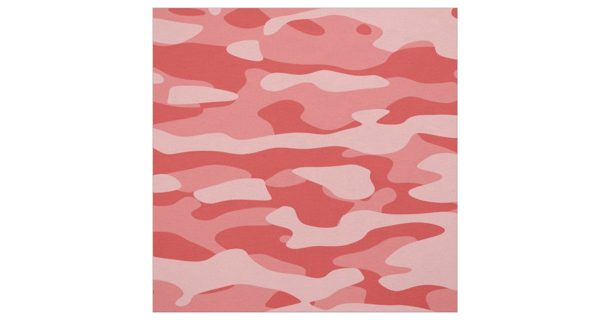 Red Camo Fabric | Zazzle