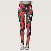 Red Camo Leggings