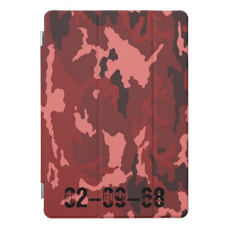 Red Camo Pattern Pink Maroon Camouflage iPad Pro Cover