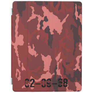 Red Camo Pattern Pink Maroon Camouflage iPad Smart Cover