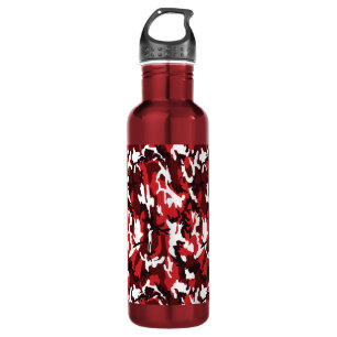 Red Camo Steel 24 oz. water bottle
