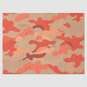 Red camo tissue paper