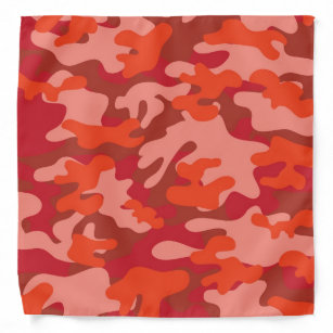 orange camo bandana quilts