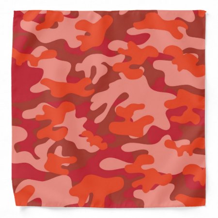 Red Camouflage Bandana