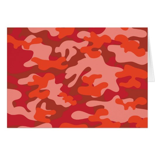 Red Camouflage Cards (Front Horizontal)