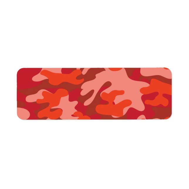 Red Camouflage Label (Front)