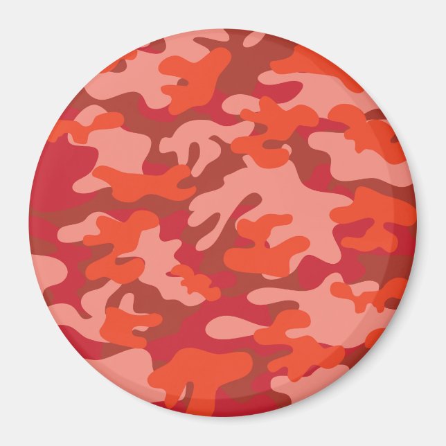 Red Camouflage Magnet (Front)