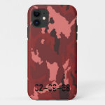 Red camouflage pattern iPhone 11 case