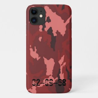 Red camouflage pattern iPhone 11 case