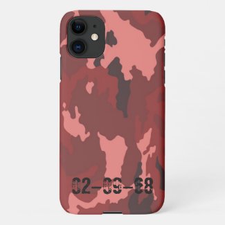 Red camouflage pattern iPhone 11 case