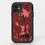 Red camouflage pattern OtterBox defender iPhone 11 case