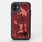 Red camouflage pattern OtterBox symmetry iPhone 11 case