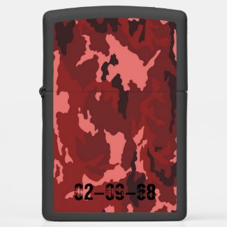 Red camouflage pattern